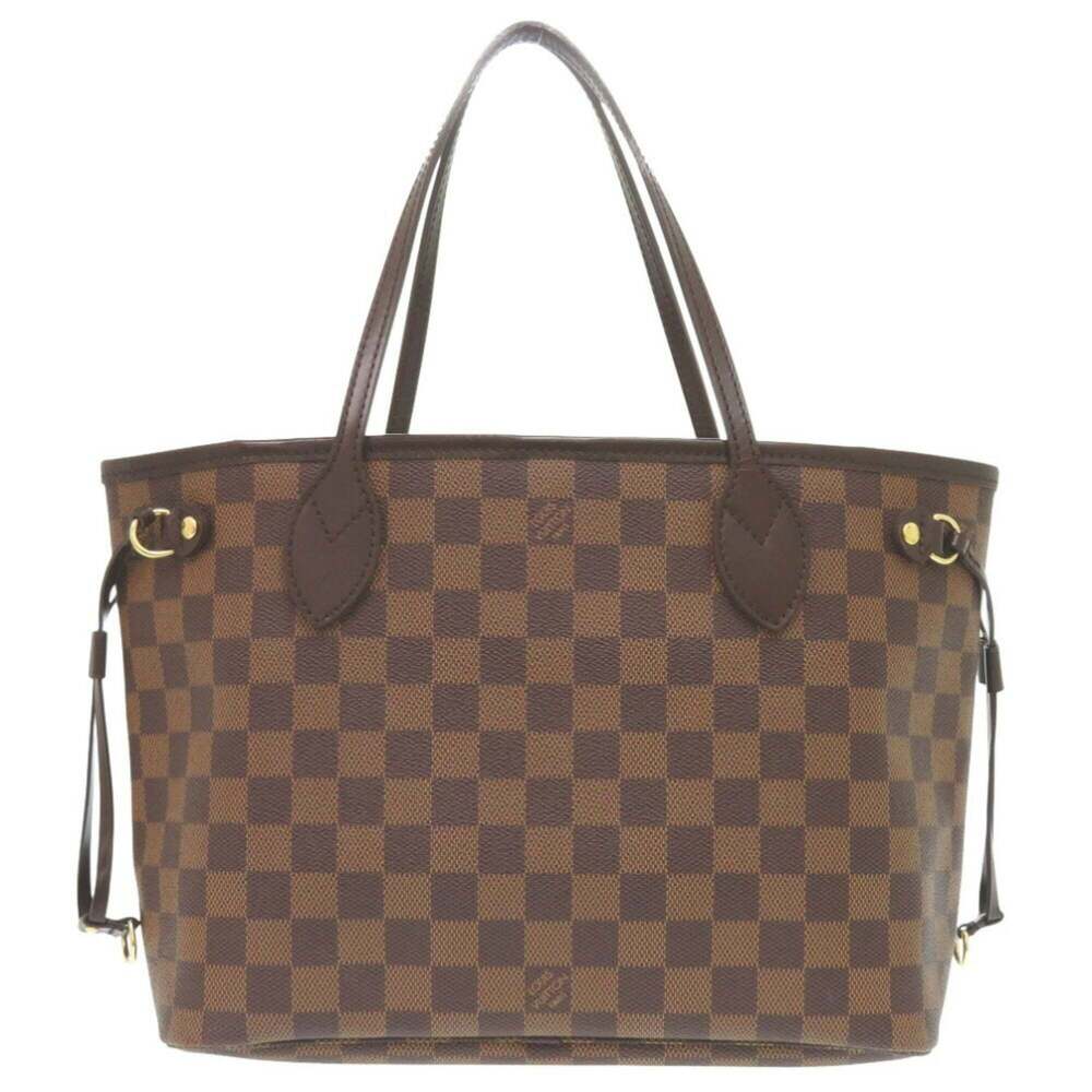 LOUIS VUITTON Authentic Brown Damier Neverfull PM Tote Bag